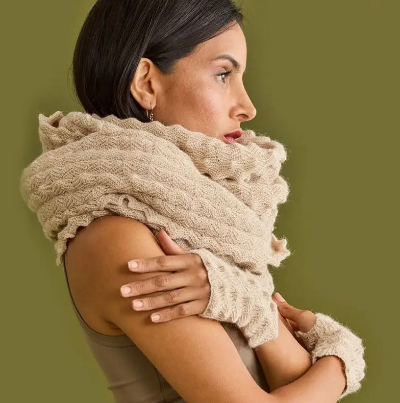 Alpaca Crochet Scarf – artemesia - Main Image