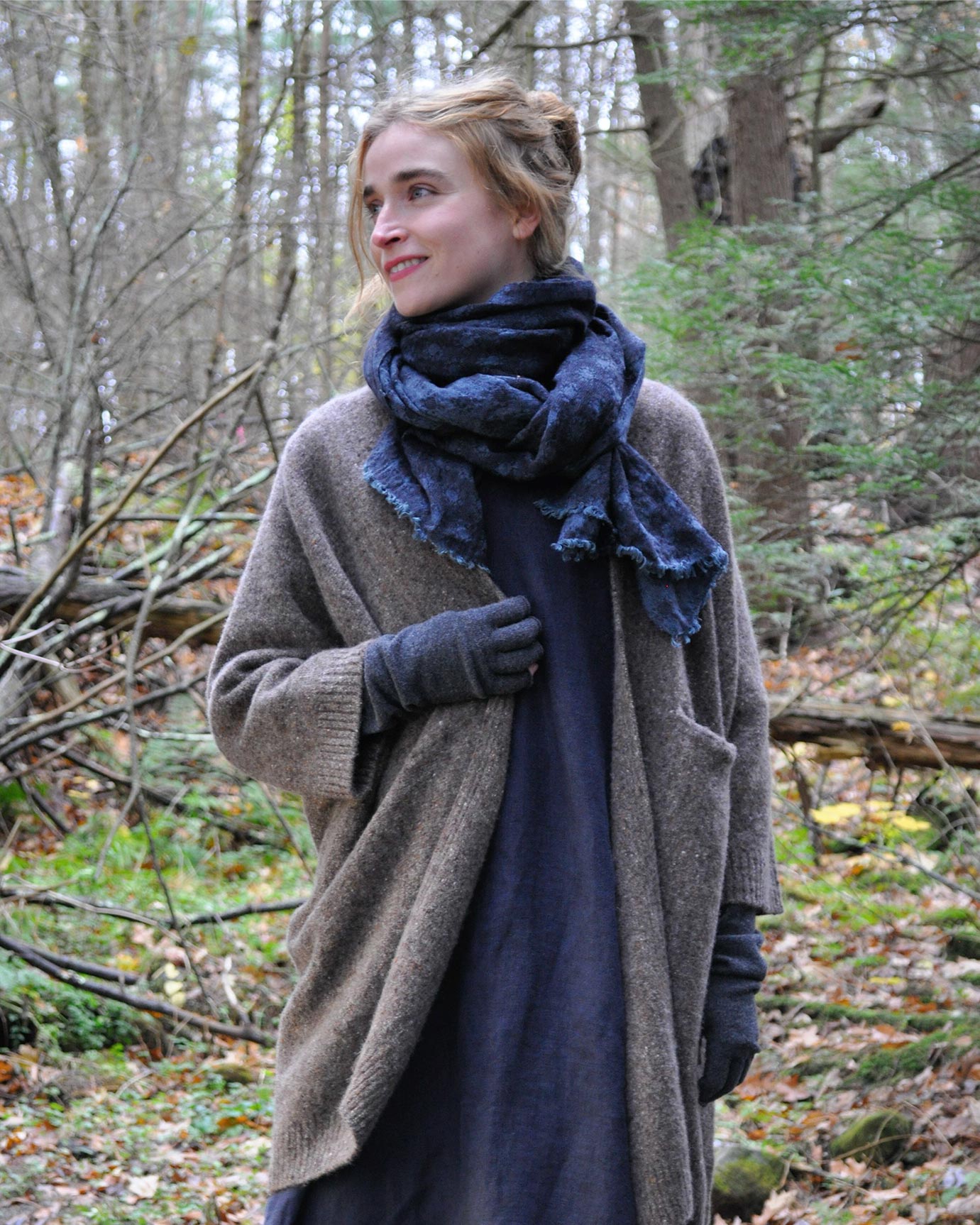 Jacquard chequered wool cloth scarf Woman, Fuchsia