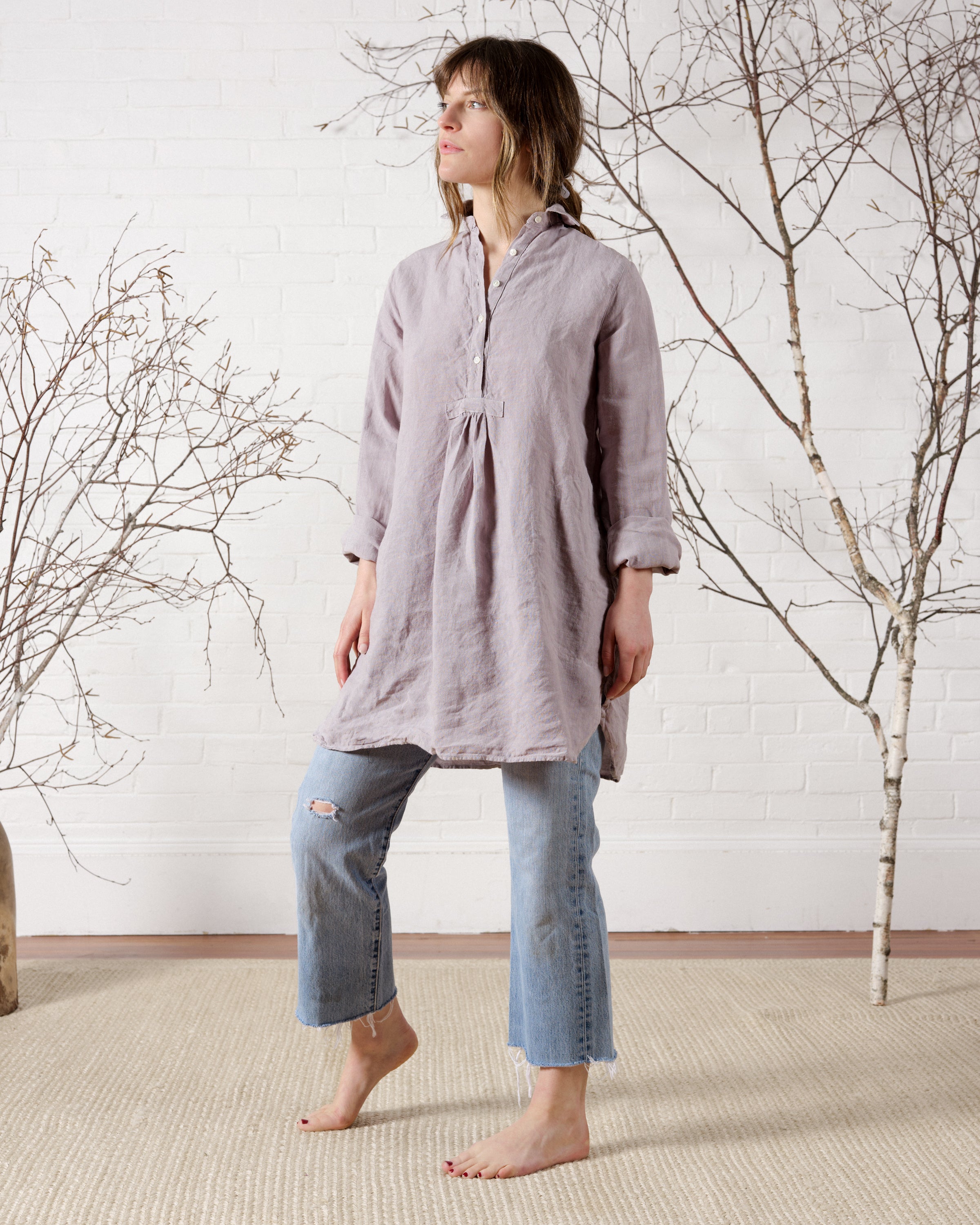 【black collection】balloon cami tunic Balloon flower cami tunic (black flower)