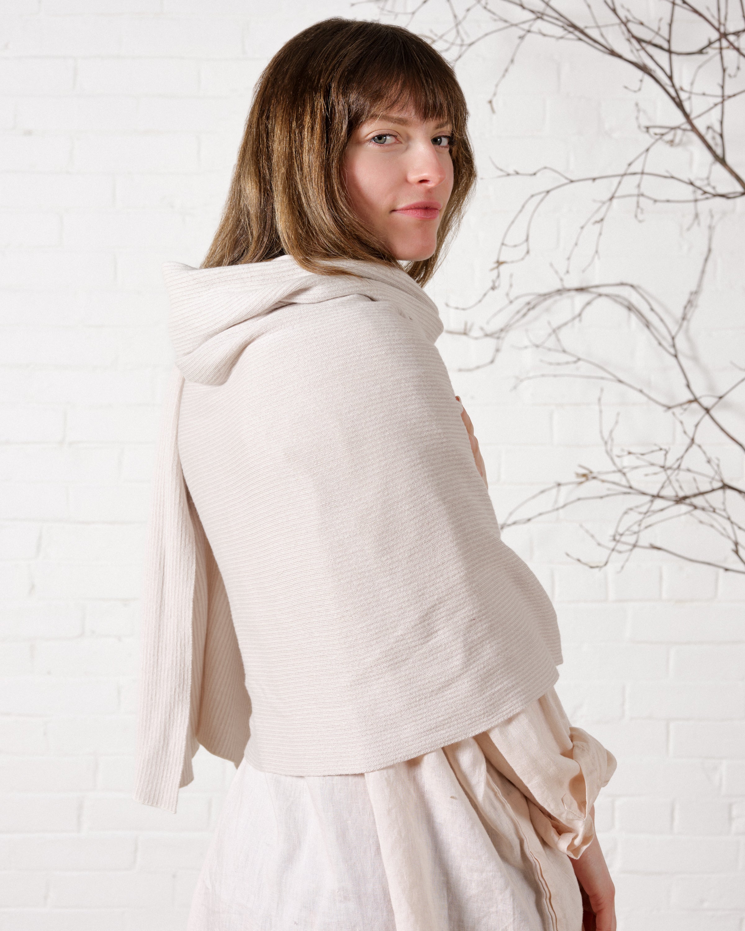 Cotton Knit Scarf artemesia