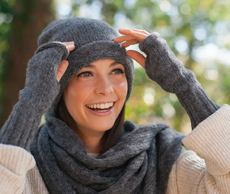 Alpaca Fingerless Gloves