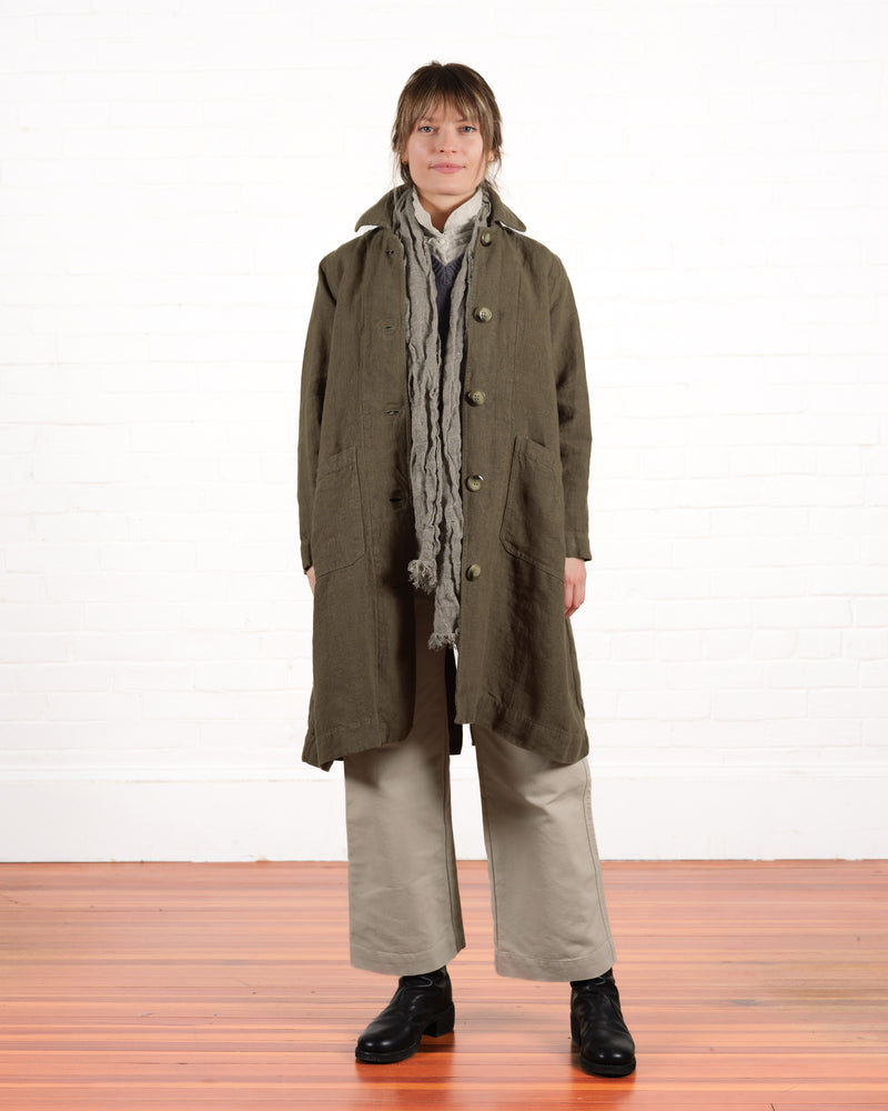 Aurora Coat in Linen