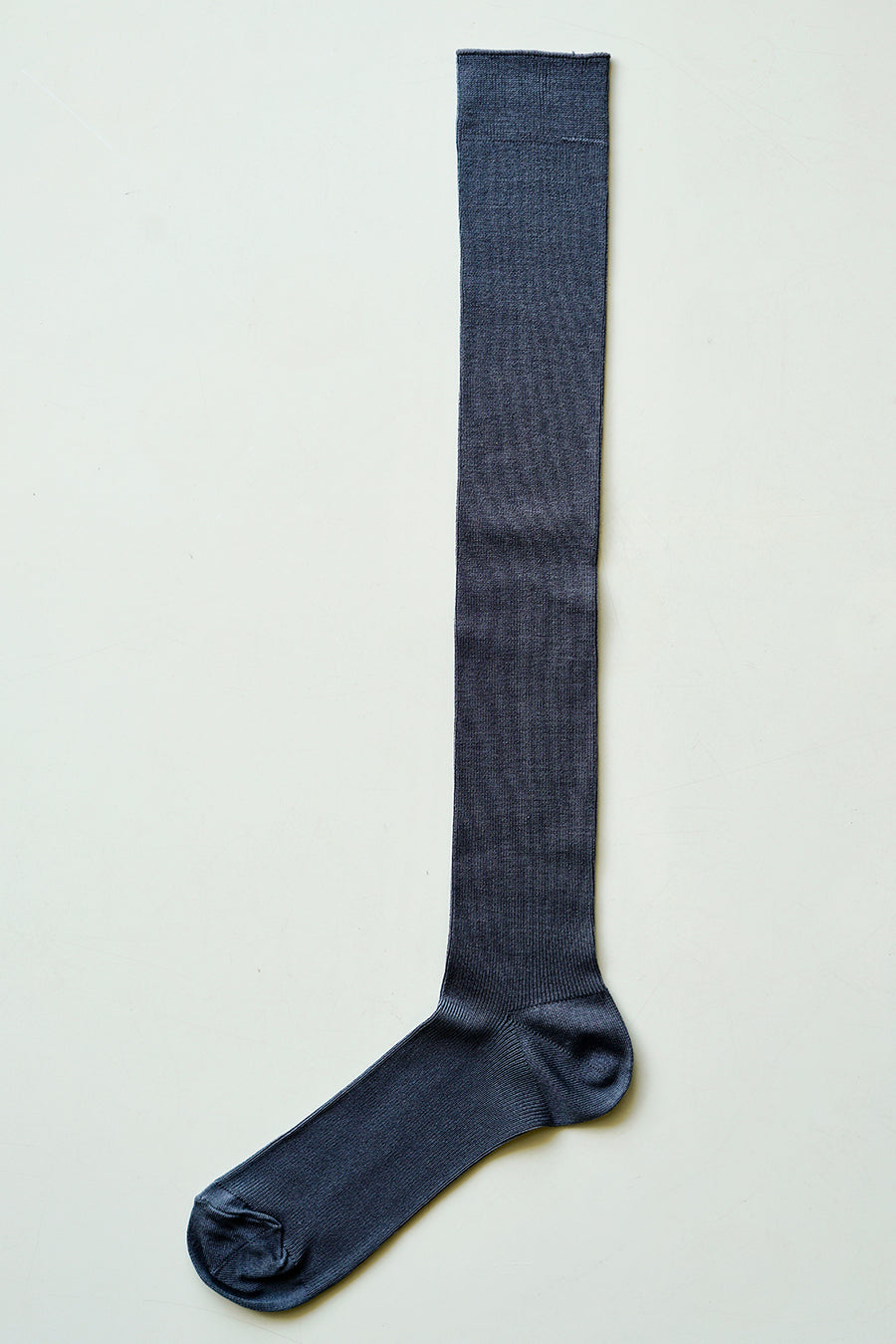 Silk Ribbed High Socks