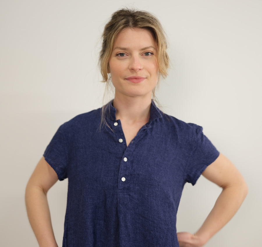 Collar Dress Chambray / S Collar Dress Chambray / S