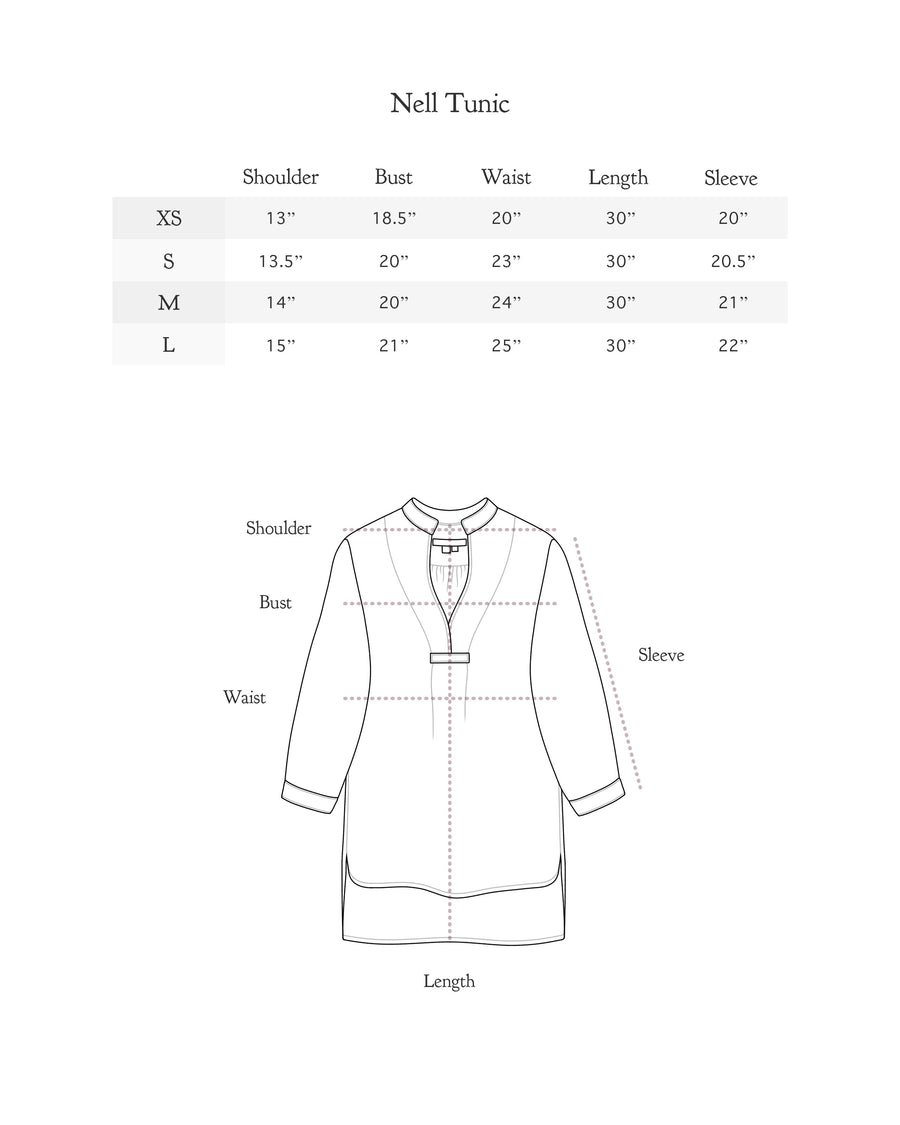 Size chart for Viola Top