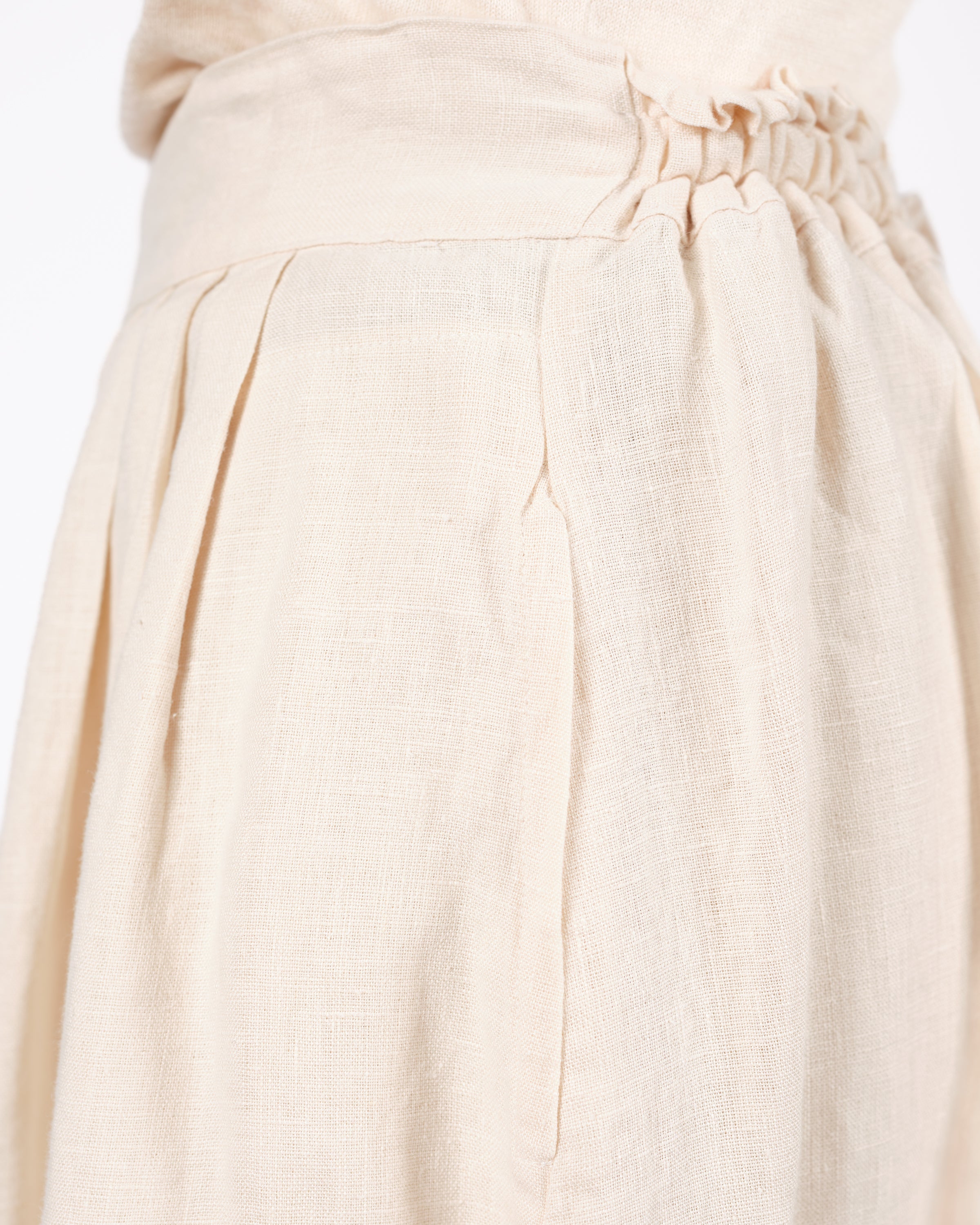 Vera Wide-Leg Linen Culottes with Pockets – artemesia