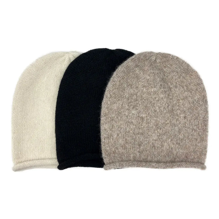 Alpaca Knit Beanie Hat