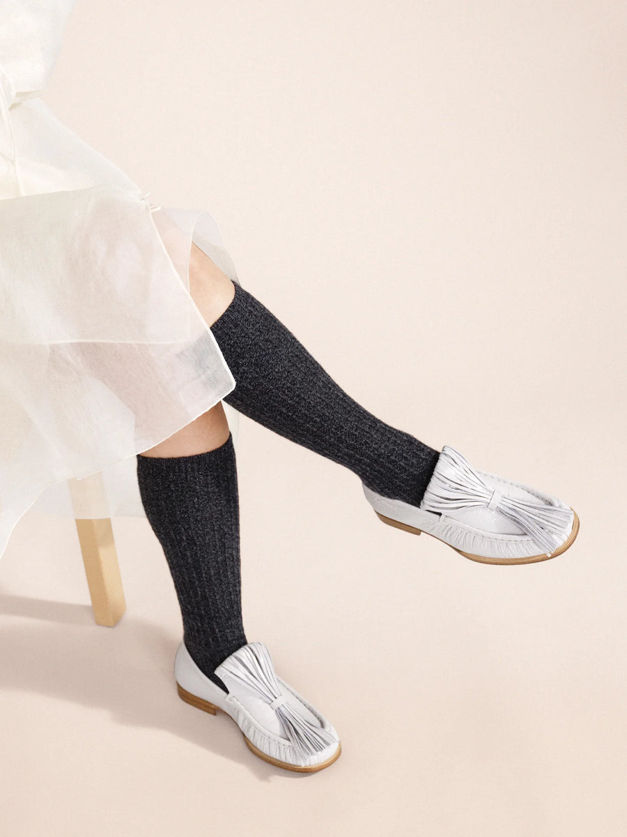 Reverse Cashmere Knee High