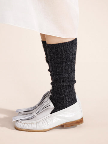 Reverse Cashmere Knee High