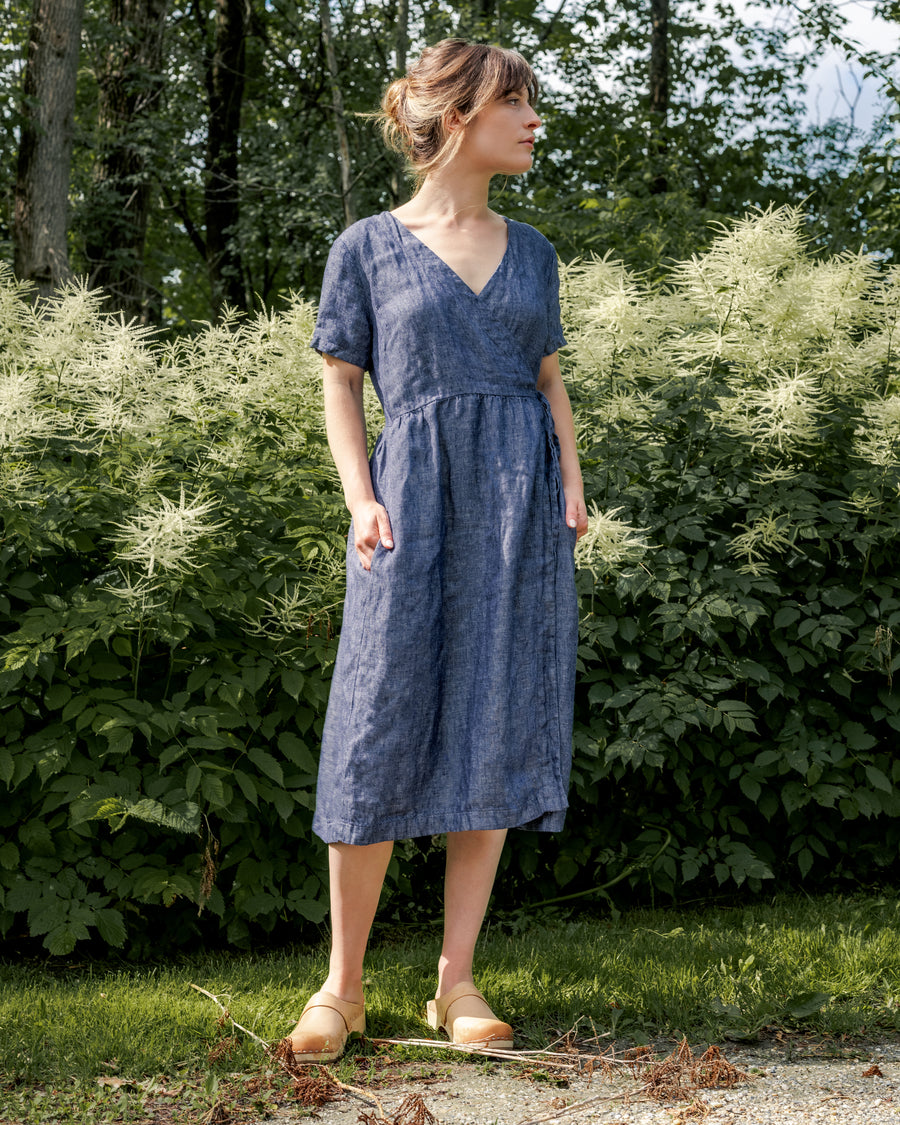 Blythe Dress Denim Linen / L Blythe Dress Denim Linen / L