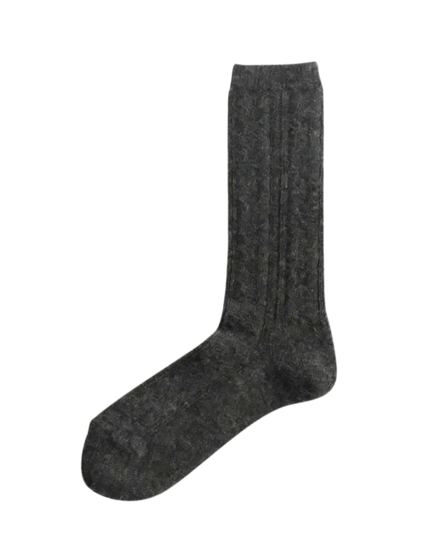 Alpaca Wool Cable Socks