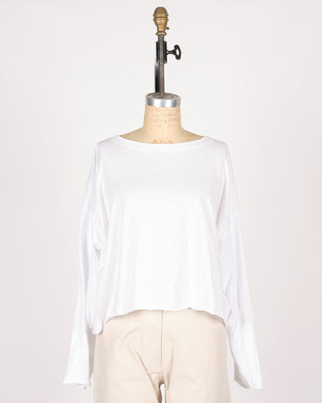 Cotton Boxy Long Sleeve Tee