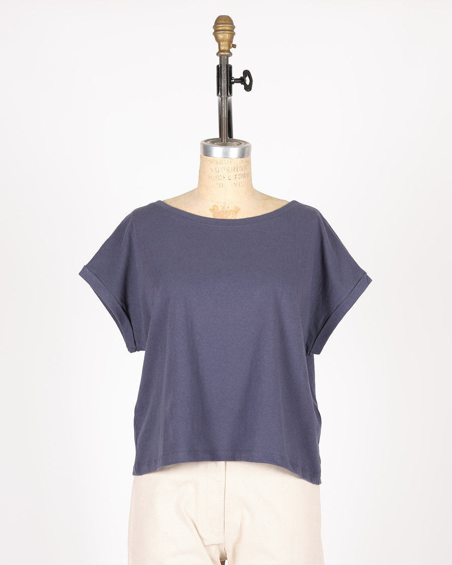 Cotton Rolled Sleeve Tee