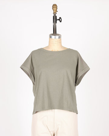 Cotton Rolled Sleeve Tee