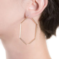 Hex Hoops / Silver